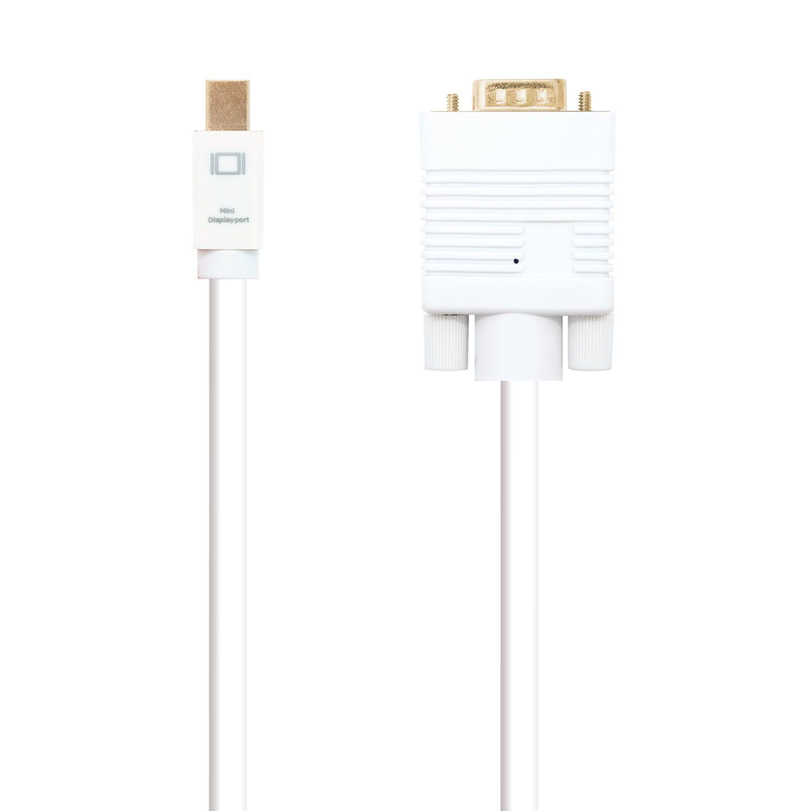 Cabo Conversor NANOCABLE 10.15.4102 (2 m - Mini DisplayPort - Branco) — miniatura 2