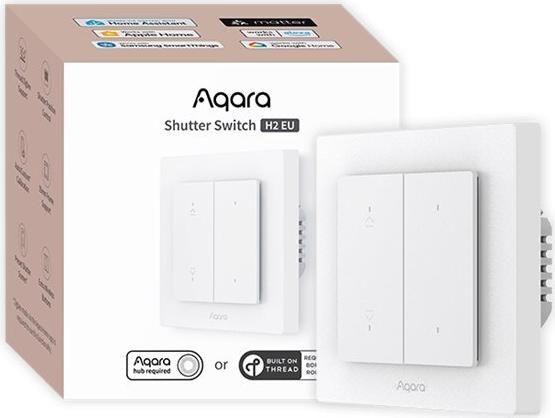 Interruptor Inteligente para Estores AQARA H2 EU DS-K02D (Matter - Thread e Zigbee)