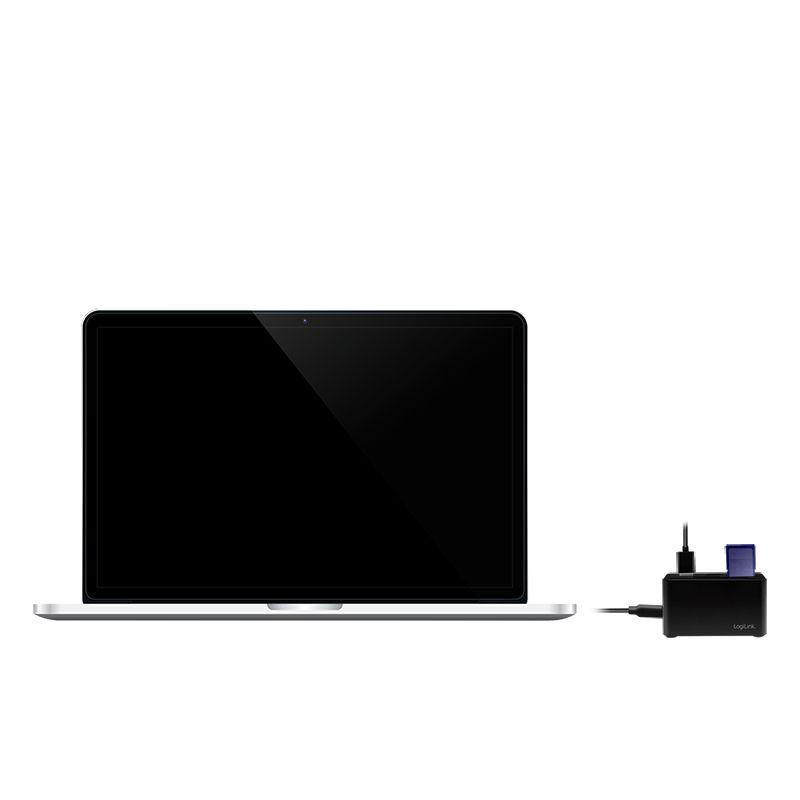 Hub USB-C LOGILINK CR0046 (0,6 m - Preto) — miniatura 6