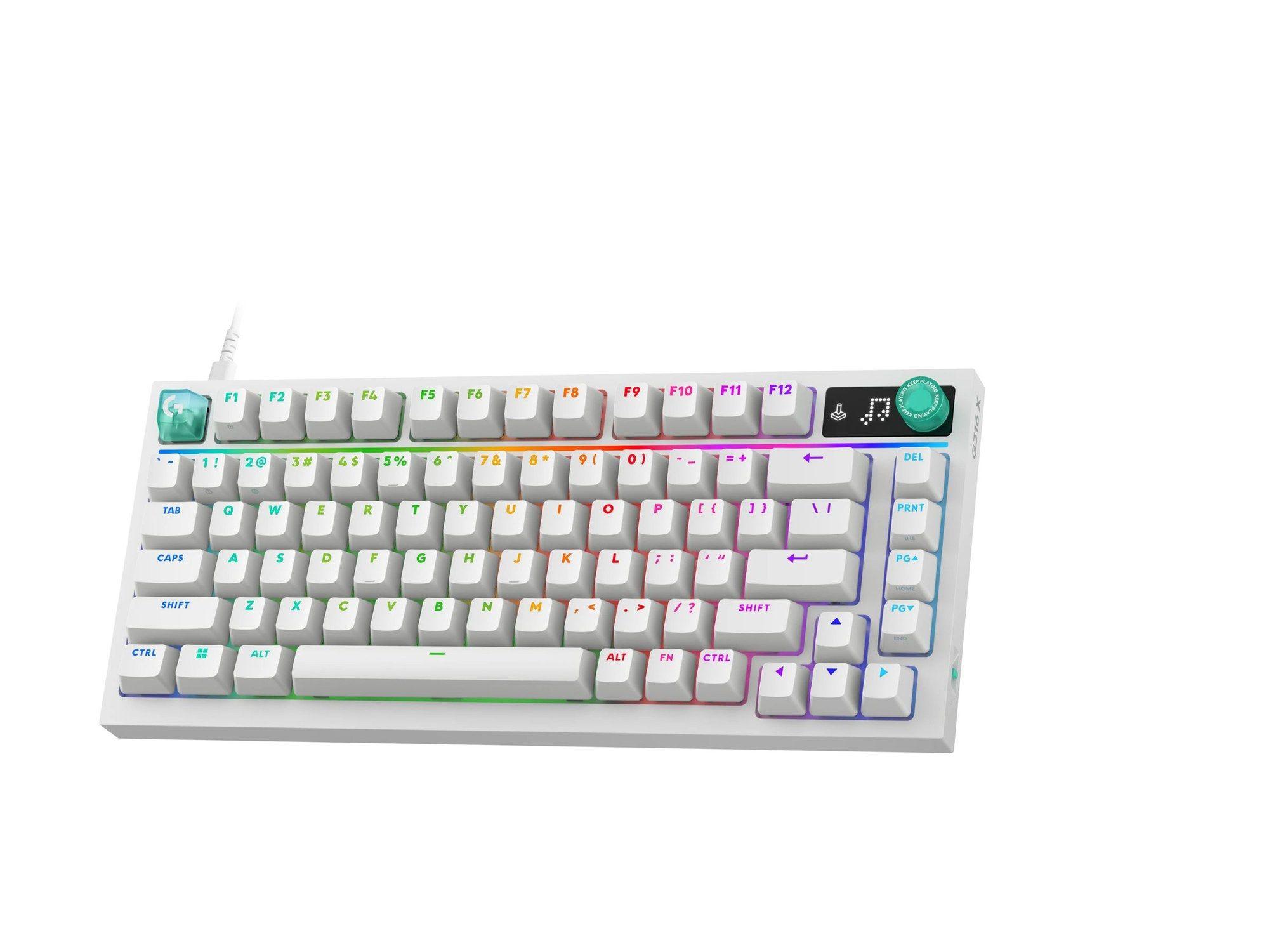 Teclado LOGITECH G316 X 75 (UK - Branco)