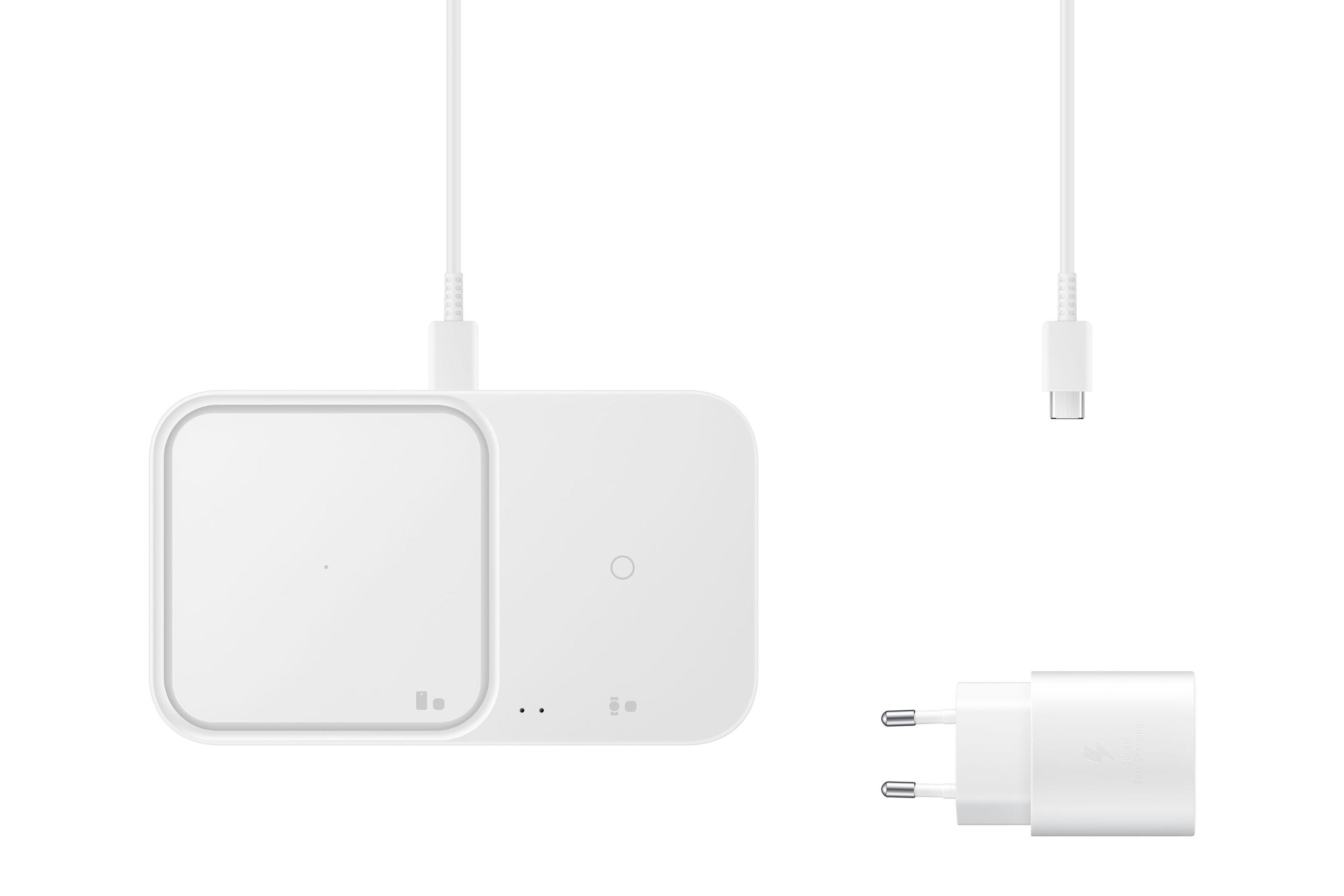 Carregador Sem Fios Duplo SAMSUNG EP-P5400T (15 W - Branco), miniatura 7