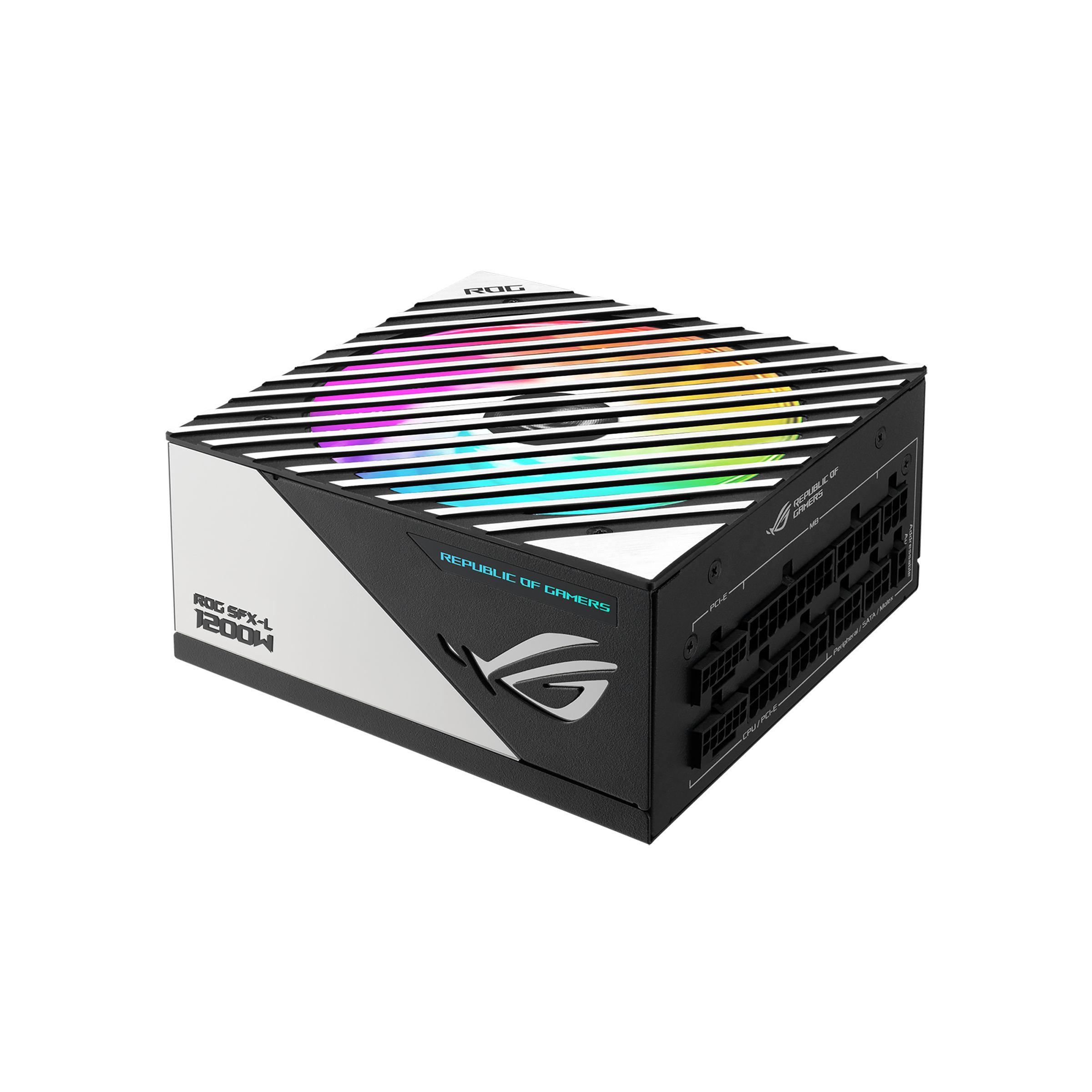 Fonte de Alimentação ASUS ROG Loki 1200T SFX-L Gaming (SFX-L - 1200 W - 80 Plus Platinum - Preto e Prateado)