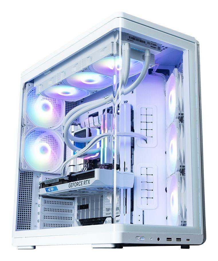 Caixa PC ZALMAN P60 White (ATX, Mini-ITX - Midi Tower - Plástico, aço, vidro temperado - Branco) — miniatura 6