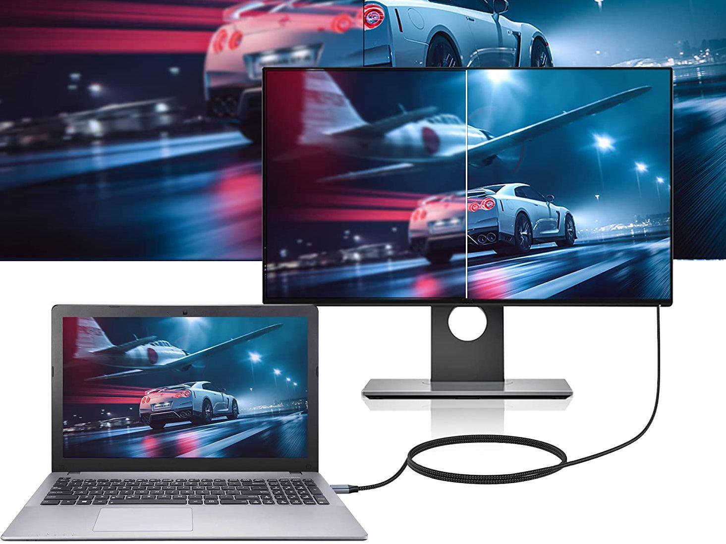Cabo USB-C para HDMI CONCEPTRONIC ABBY10G (2 m - USB Type-C - Cinzento) — miniatura 7
