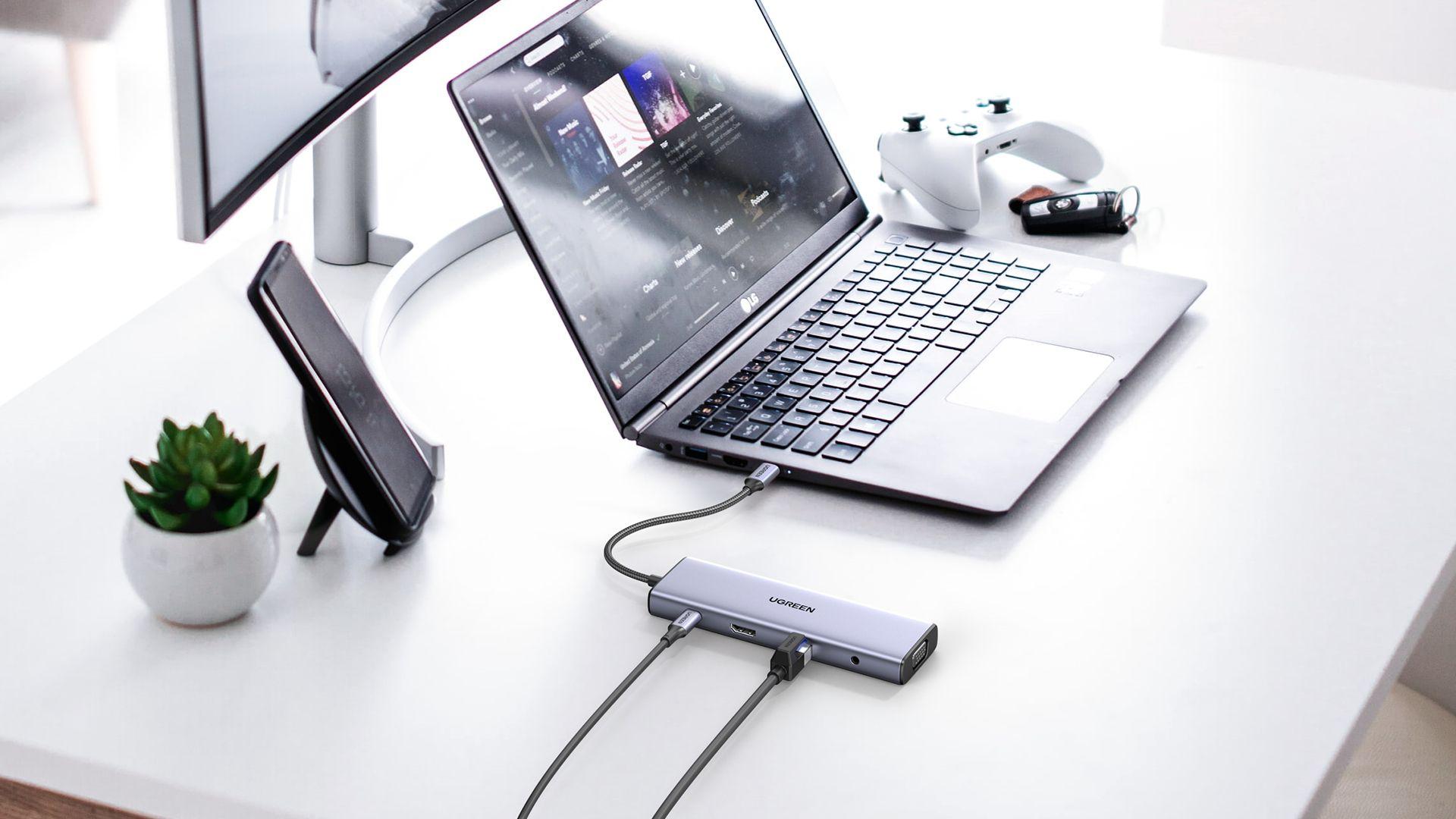 Hub USB-C UGREEN CM498 (Prateado) — miniatura 2