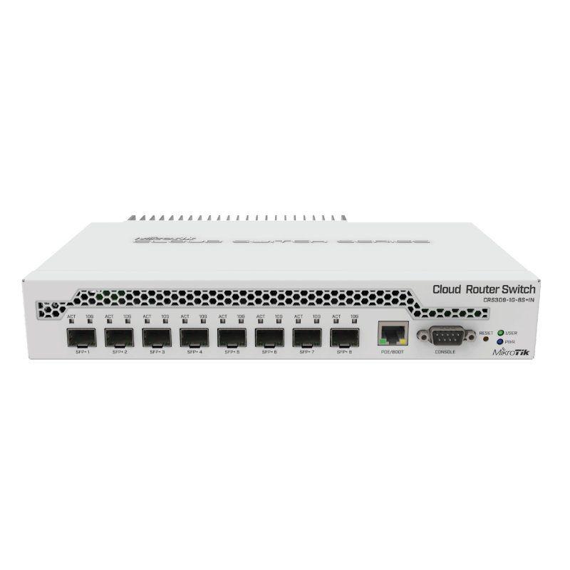Switch Gerido MIKROTIK CRS309-1G-8S+IN (Gigabit Ethernet - 162 Gbit/s - Branco)