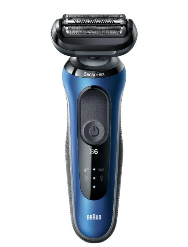 Máquina de Barbear BRAUN Series 6 61-B4500cs (Azul e Preto)