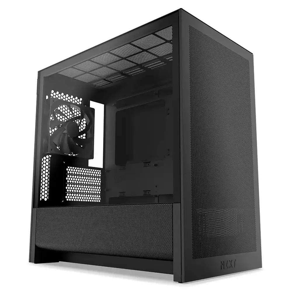 Caixa PC NZXT H3 Flow (2025) (micro ATX, Mini-ITX - Torre média - Mini-ATX, micro-ATX - Preto) — miniatura 2