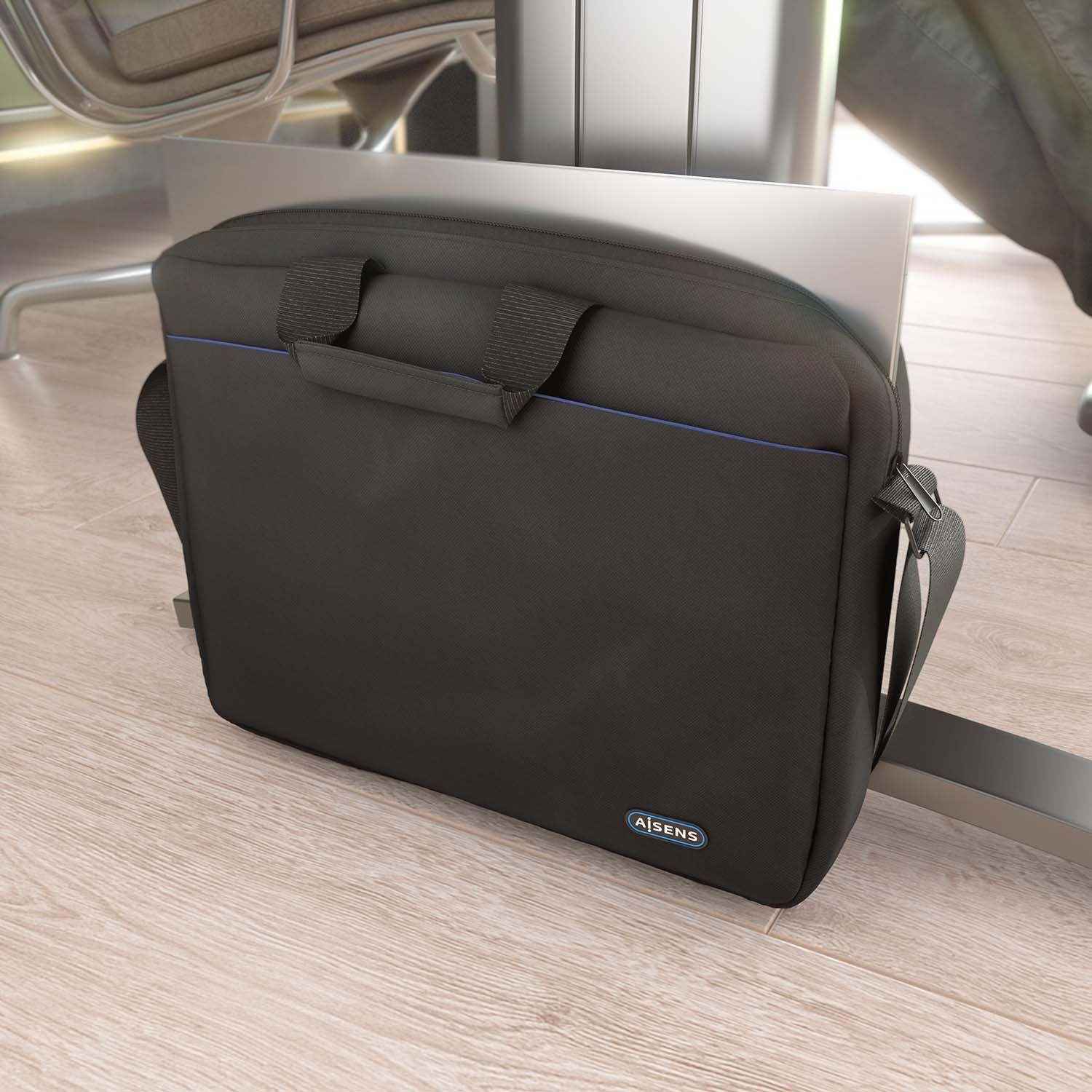 Mala para Portátil AISENS ASBG-BC024-BK (15,6" - Preto) — miniatura 3