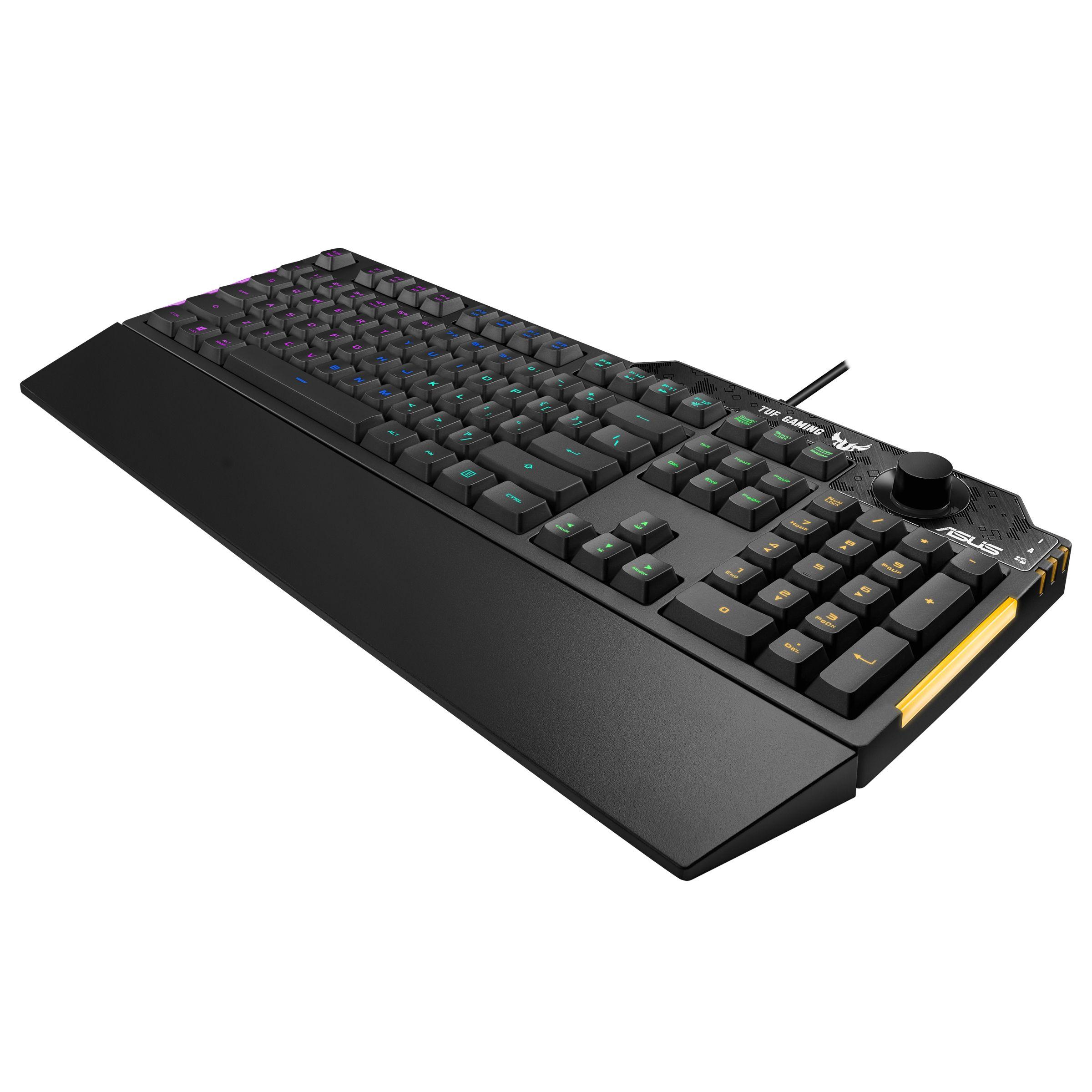 Teclado ASUS TUF Gaming K1 (Inglês, Espanhol - Interruptor de membrana - Tamanho completo - Preto), miniatura 4