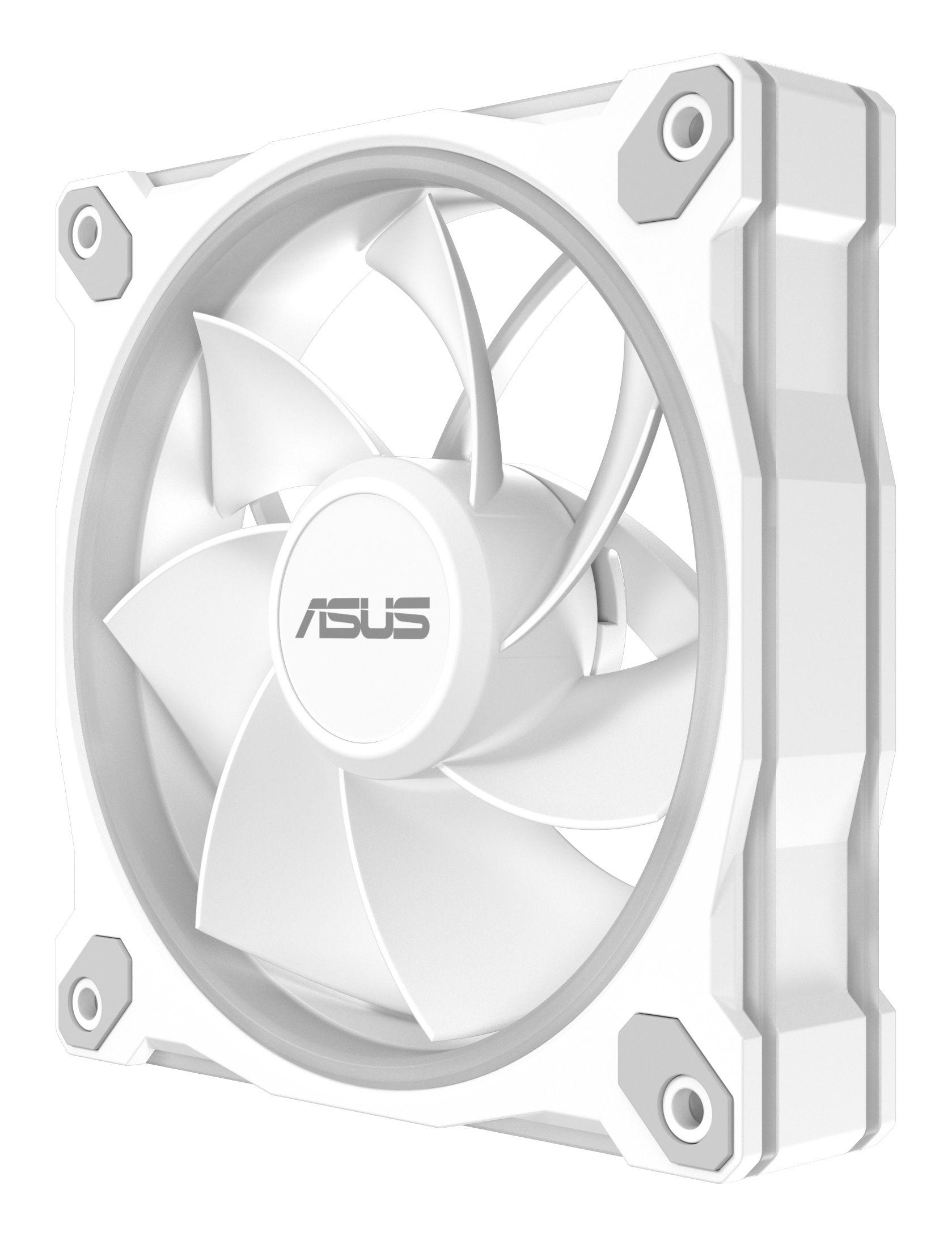 Conjunto de Ventoinhas para Caixa PC ASUS Prime MR120 ARGB Reverse Fan (Branco), miniatura 13