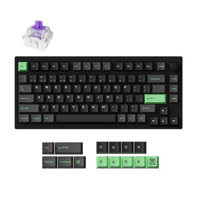 Teclado KEYCHRON P1 HE (Sem fios - RGB - Preto)