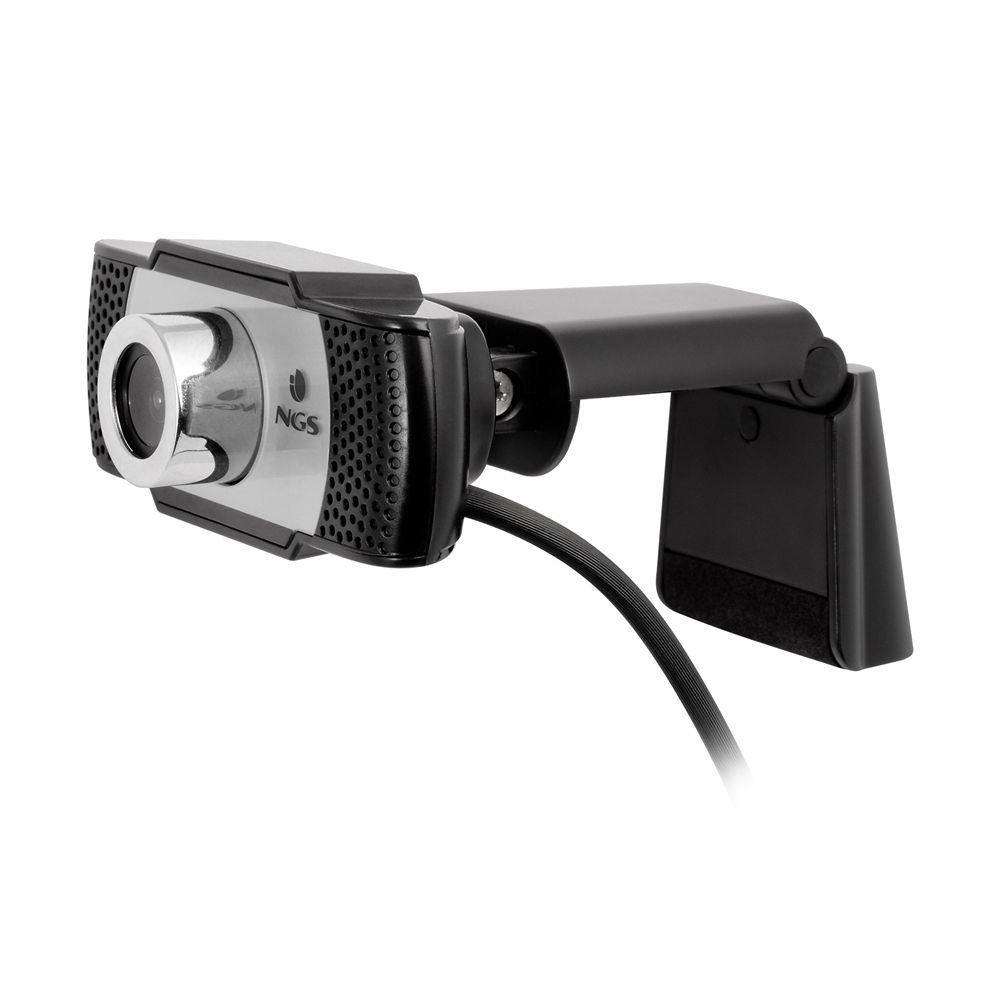 Webcam NGS XpressCam720 (1280 x 720 pixels - 720p - USB 2.0 - Preto, Cinzento e Prateado) — miniatura 3