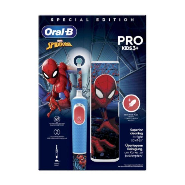 Escova de Dentes Elétrica ORAL-B Vitality Pro Kids Spider-Man (Azul/Vermelho), miniatura 2