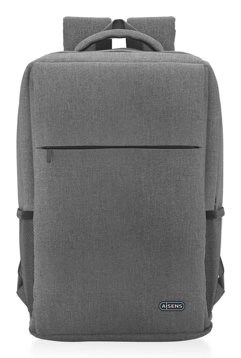 Mochila para Portátil AISENS ASBG-BP081-GR (Poliéster - 43,2 cm - Altura 44 cm - Cinzento)