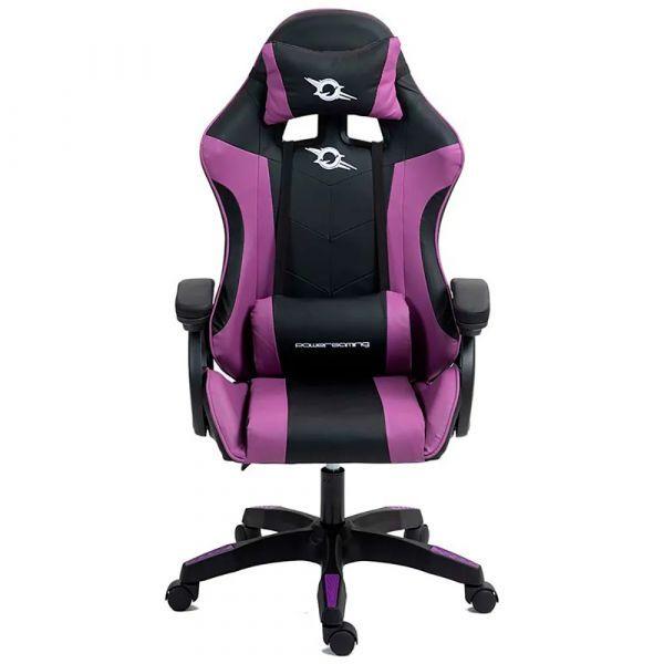 Cadeira Gaming POWERGAMING 813 (Preto e Lilás), miniatura 2