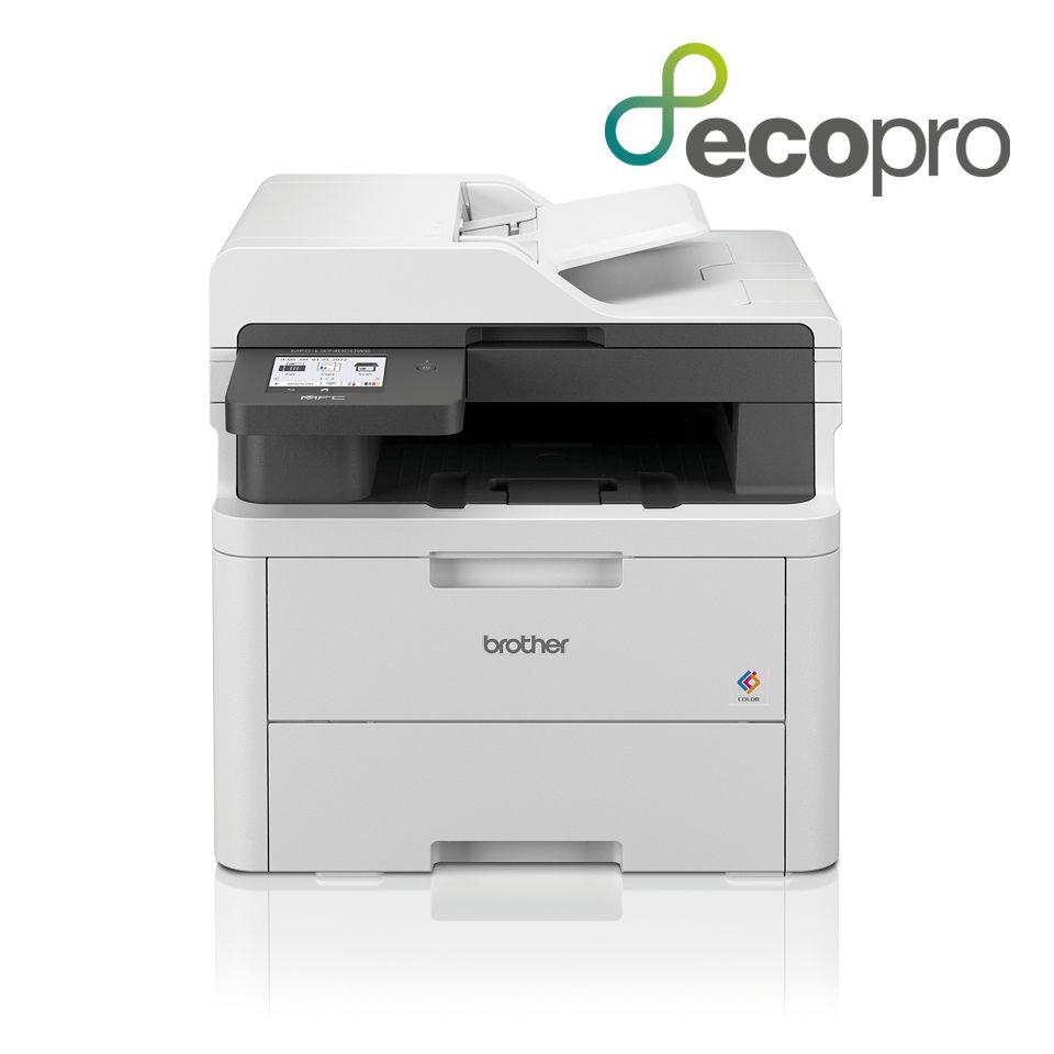 Impressora Multifunções Laser LED BROTHER MFC-L3740CDWE (A4 - Impressão a cores - 250 folhas - Preto e Branco)