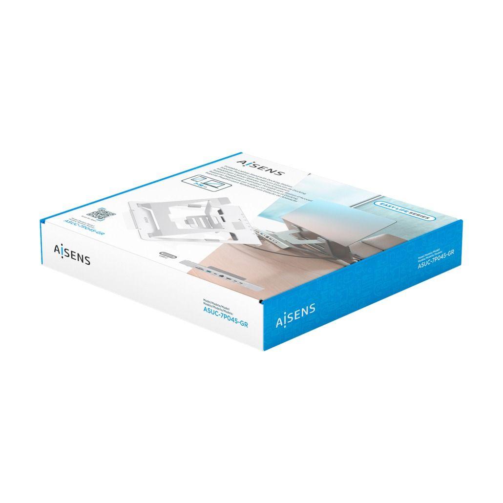 Suporte para Portátil e Tablet AISENS ASUC-7P045-GR (40,6 cm - 0,6 m - Cinzento), miniatura 8