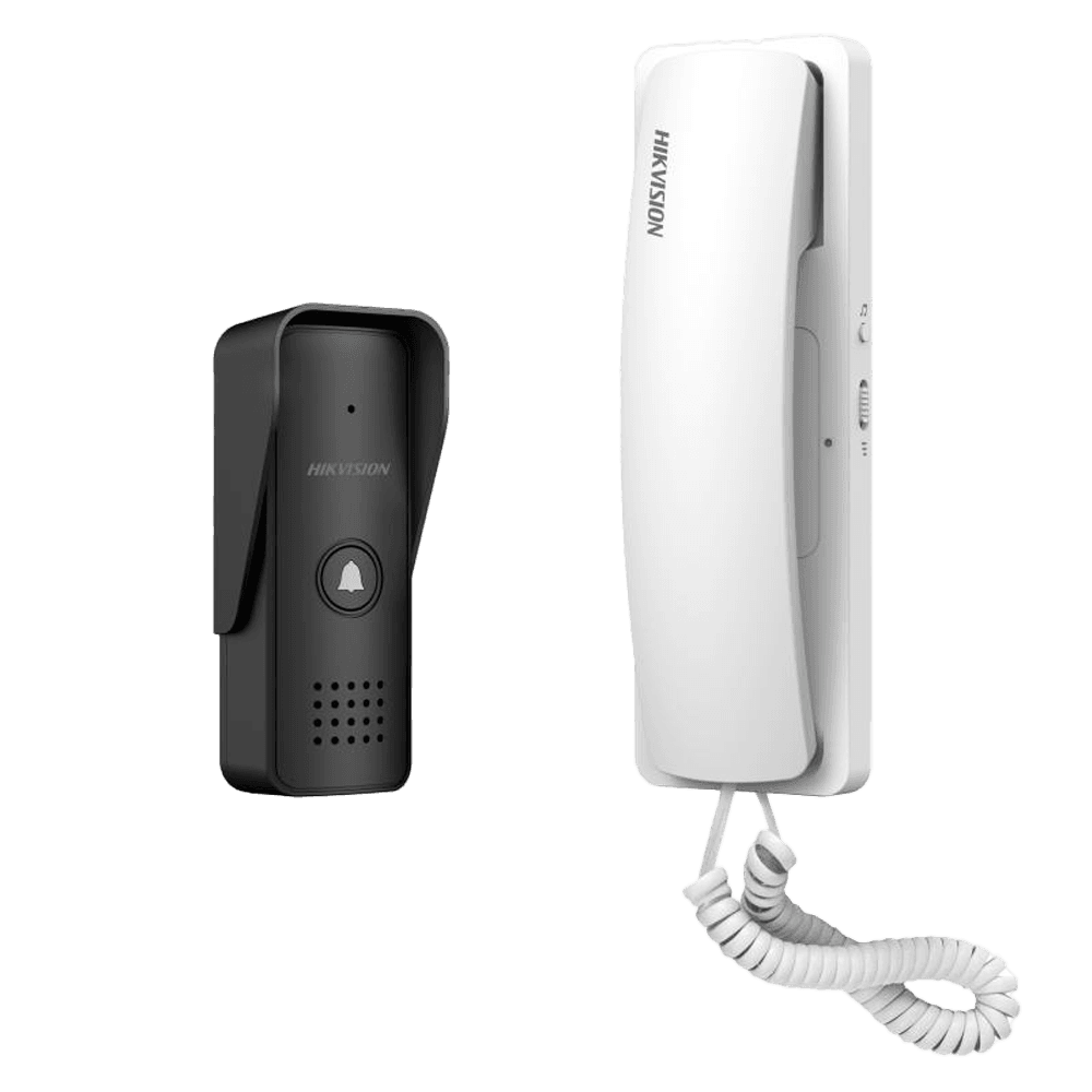 Kit de Videoporteiro HIKVISION DS-KIS103 (2 Fios Analógicos - IP55)