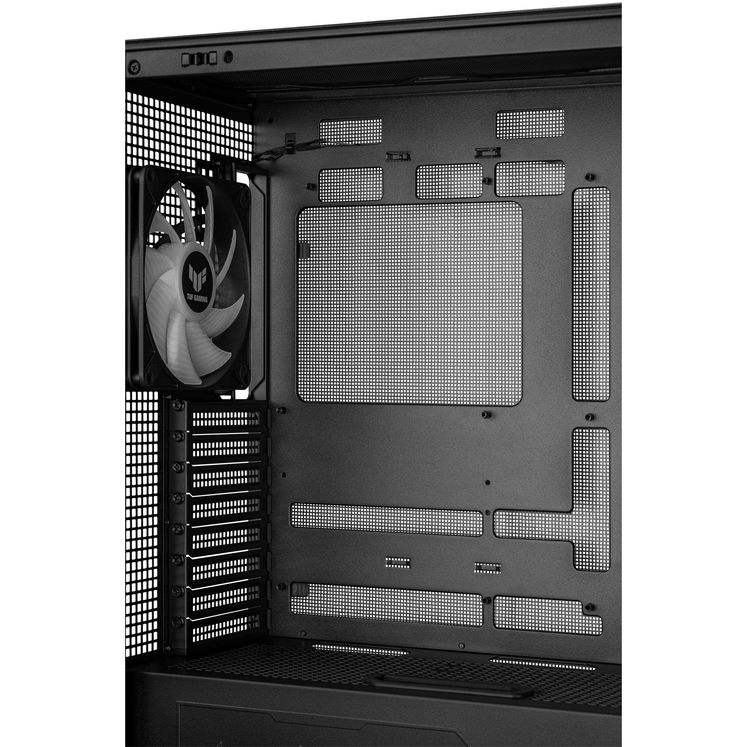 Caixa PC ASUS TUF Gaming GT302 TG ARGB (EATX, ATX, micro ATX, Mini-ITX - ATX, SFX, SFX-L - Midi Tower - Preto), miniatura 12