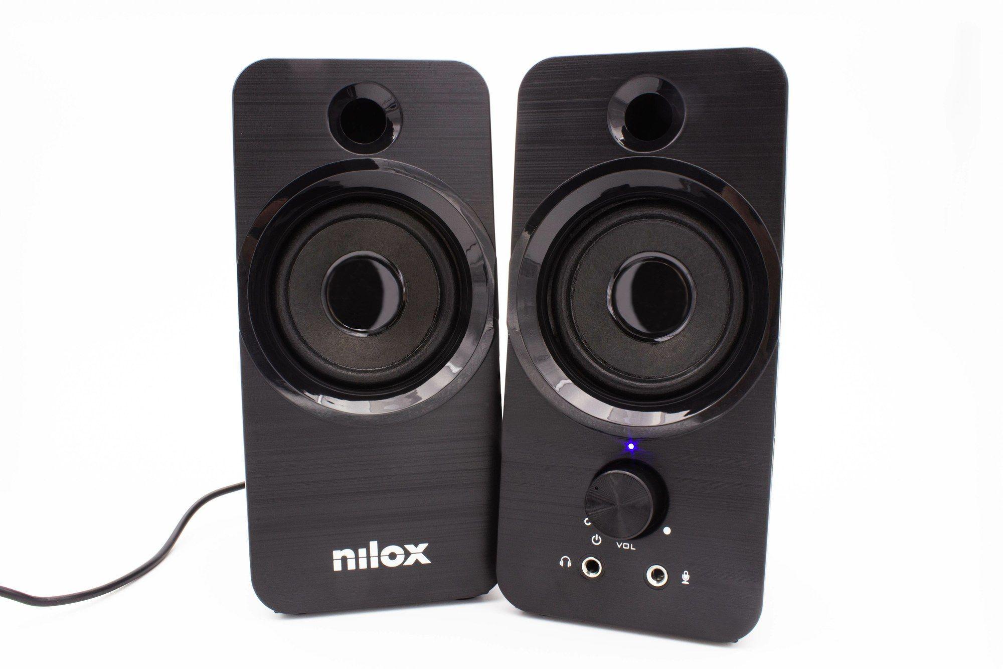 Colunas para PC NILOX NXAPC02 (Com fios - 3 W + 3 W - 3,5 mm - Preto), miniatura 4