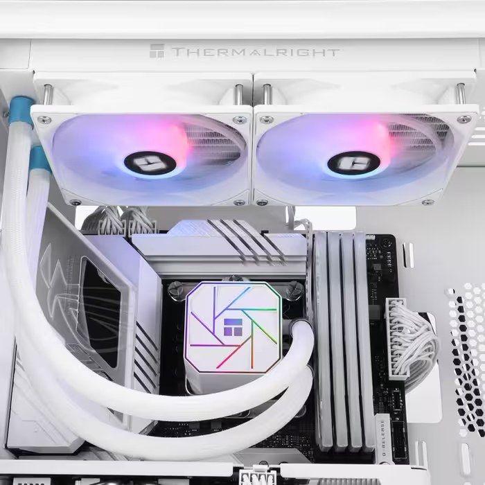 Kit de Arrefecimento Líquido para CPU THERMALRIGHT AQUA ELITE 240 WHITE ARGB V3 (120 mm - 3300 RPM - Azul, verde e vermelho - Branco) — miniatura 6