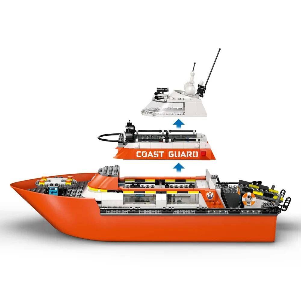 LEGO 60504 City Barco e Helicóptero de Resgate da Guarda Costeira (7+ anos - 742 peças), miniatura 4