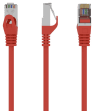 Cabo de Rede GEMBIRD PP6-0.5M/R (0,5 m - Cat.6 - RJ-45 - Vermelho)