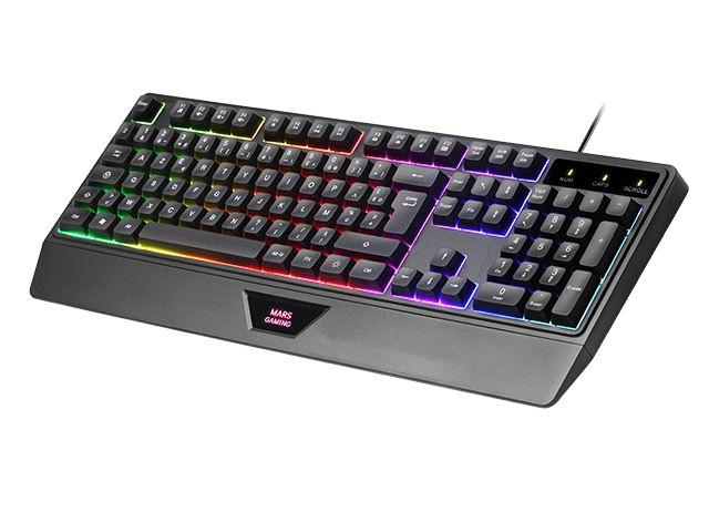 Conjunto de Teclado e Rato MARS GAMING MCP124ES (Espanhol - Interruptor de membrana - Tamanho completo - Preto) — miniatura 3
