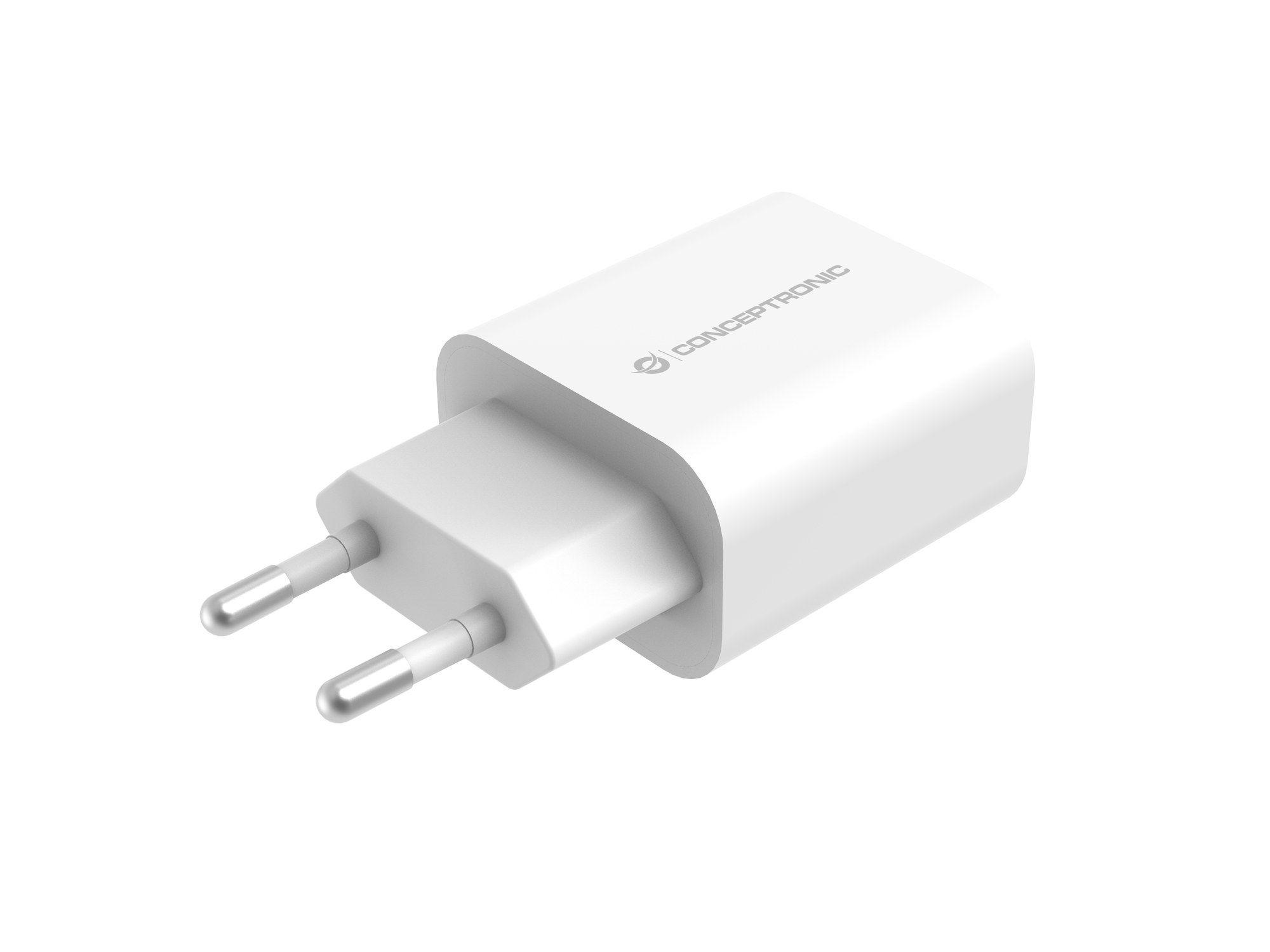 Carregador USB-C CONCEPTRONIC ALTHEA10W (Universal - CA - Branco), miniatura 2