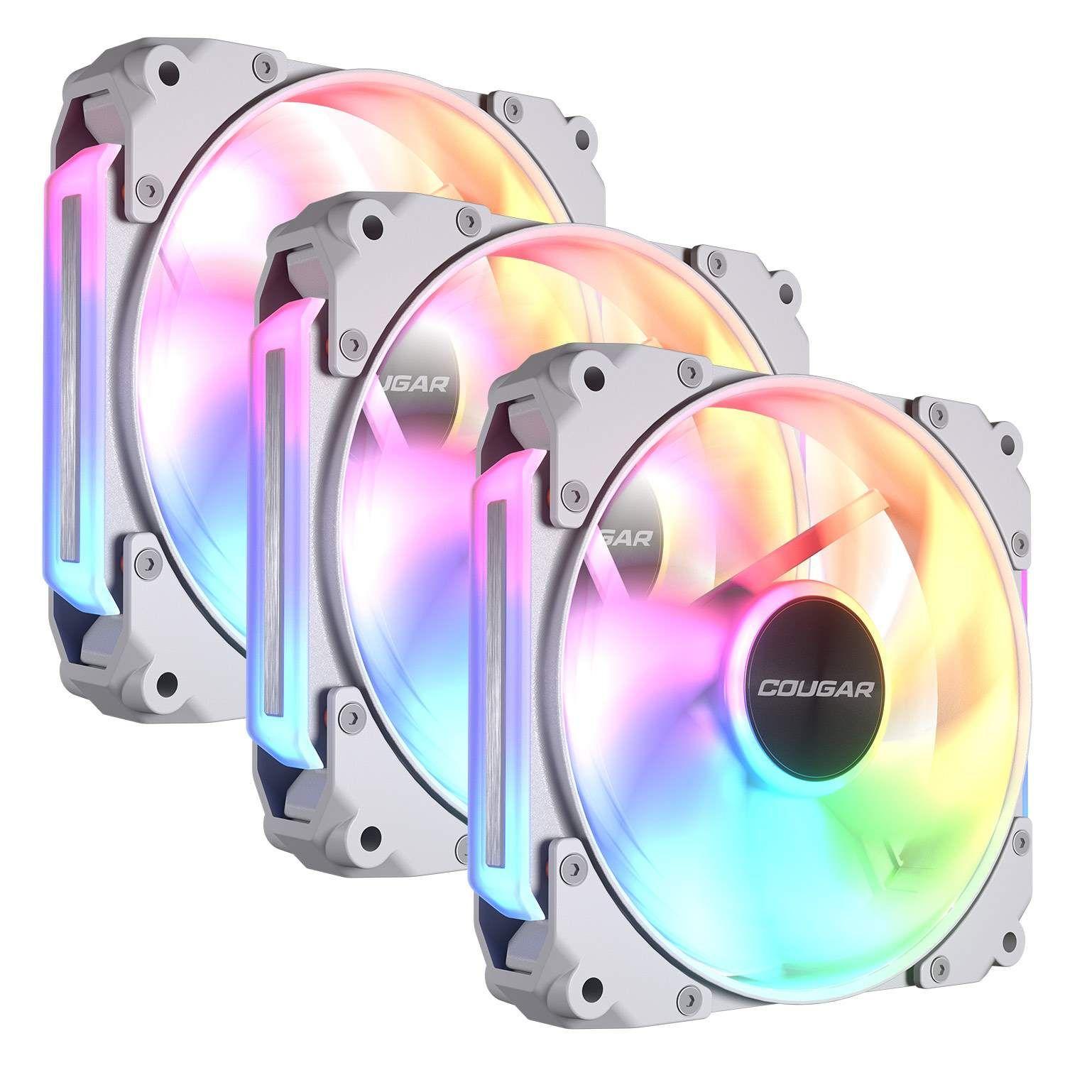 Ventoinha para Caixa de PC COUGAR Apolar 120 ARGB Reverse Blade (ARGB - Branco)
