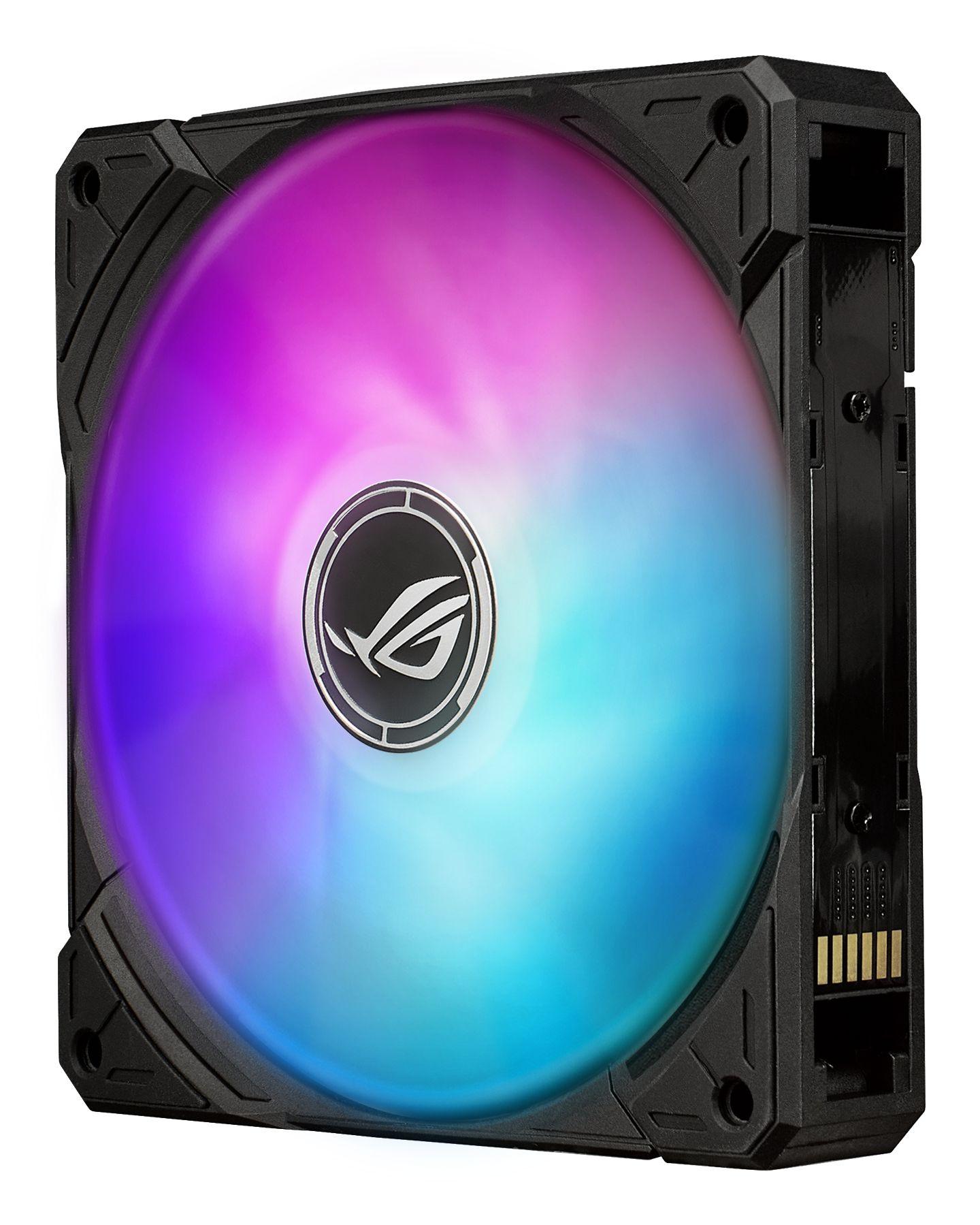 Sistema de Refrigeração Líquida AIO ASUS ROG Ryuo IV SLC 360 ARGB (120 mm - 3 ventoinhas - 2650 RPM - Preto), miniatura 3