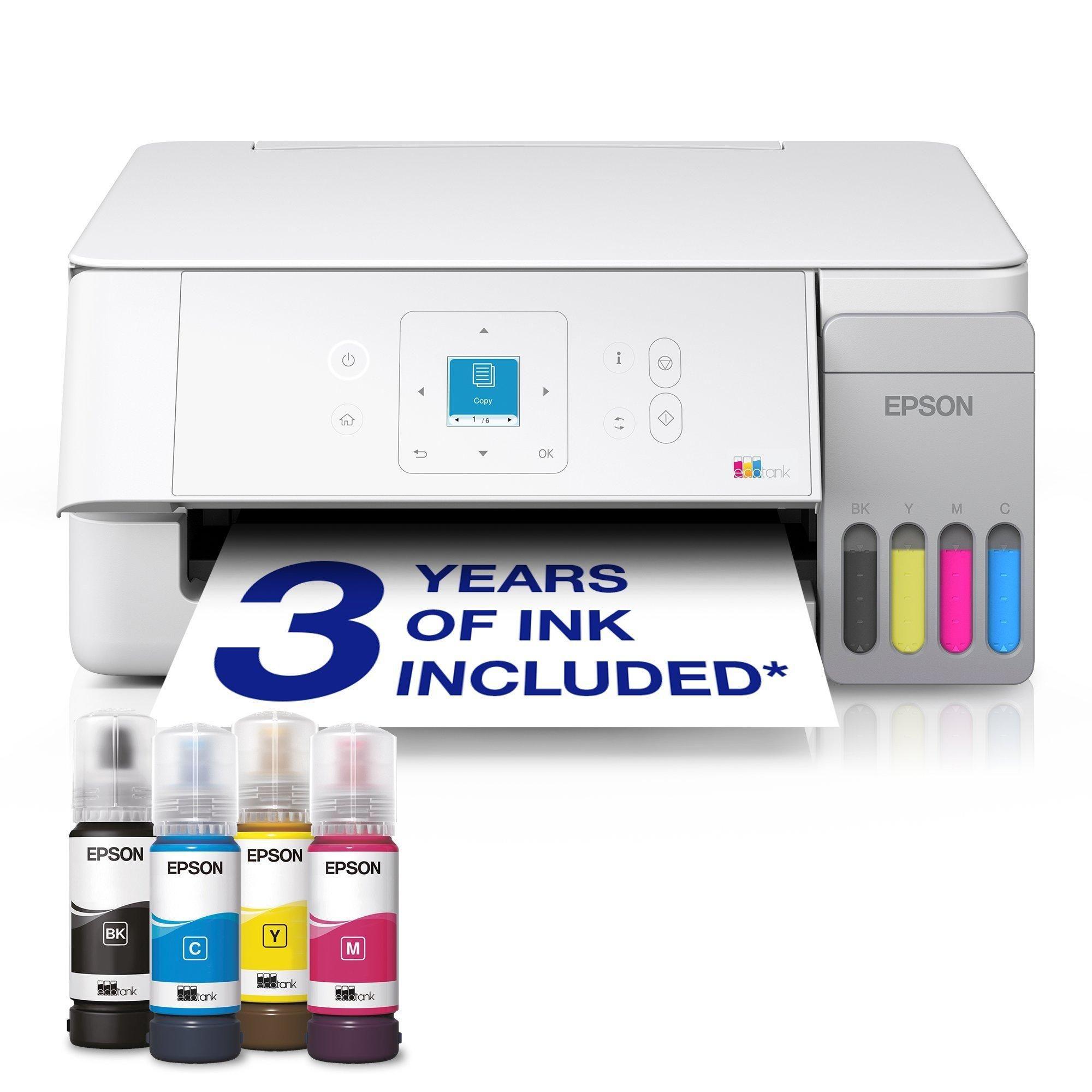 Impressora Multifunções EPSON EcoTank ET-2926 (A4 - Impressão a cores - 100 folhas - Branco)