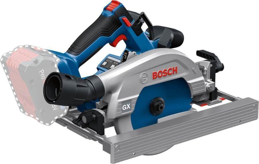 Serra Circular Sem Fios BOSCH GKS 18V-57-2 GX Professional (Painel de partículas, Madeira - Azul e Preto)