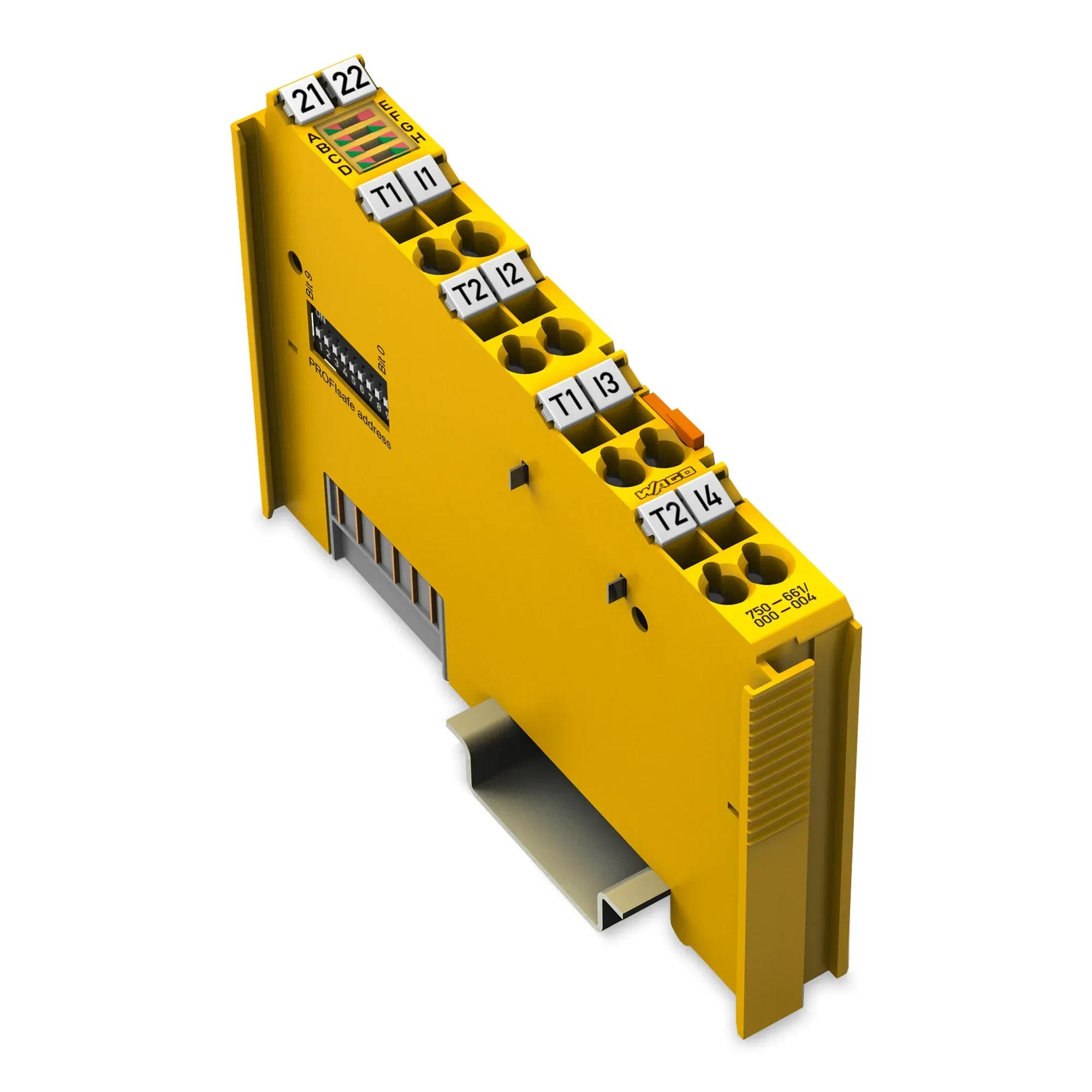 Módulo de Entrada Digital Segura WAGO 750-661/000-004 (4 canais - 24 V DC - PROFIsafe)