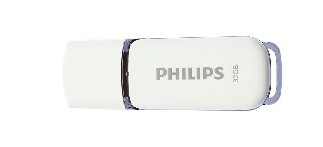 Pen USB PHILIPS Snow Edition FM32FD70B/00 (Tampa - USB Type-A - Cinzento) — miniatura 2