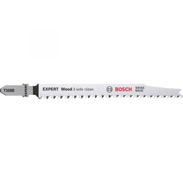Lâminas de Serra Vertical BOSCH EXPERT Wood 2-side clean T 308 B (3 Unidades) — miniatura 2