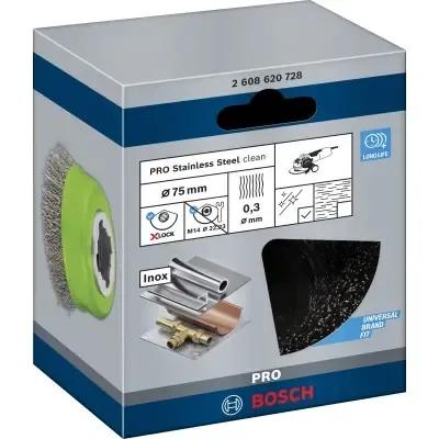Escova de Copo BOSCH PRO Stainless Steel Clean 2608620728 (Aço), miniatura 3