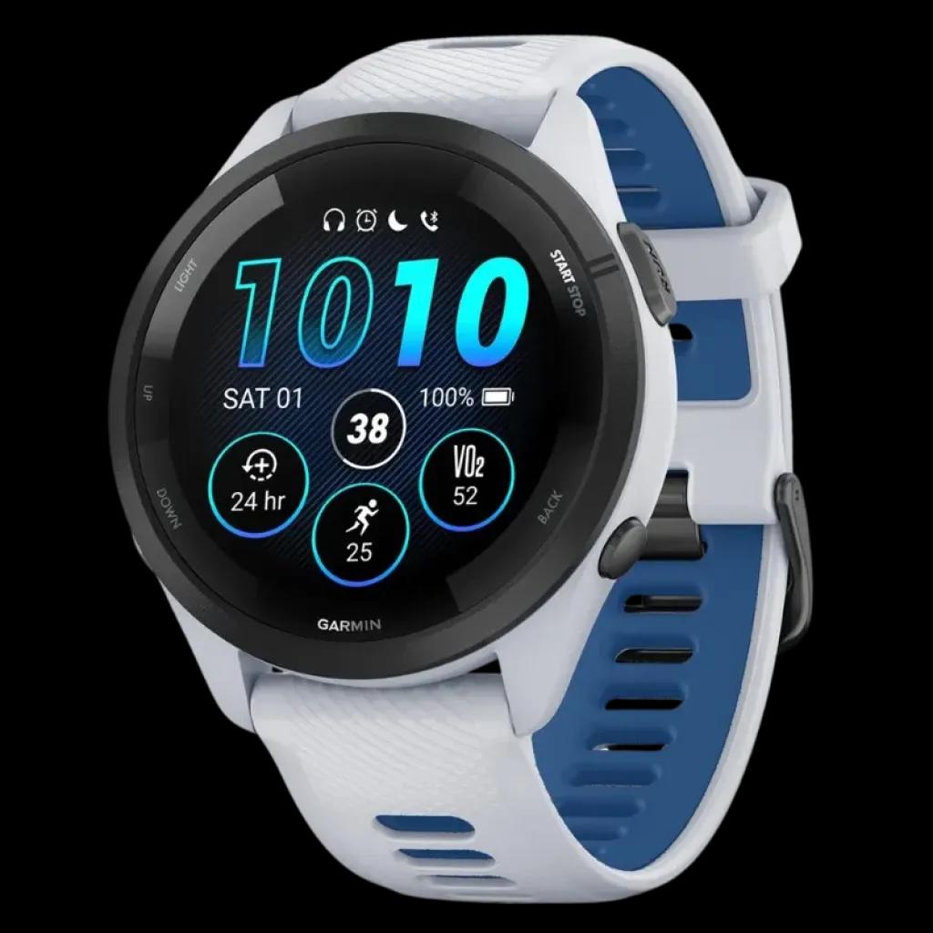 Smartwatch GARMIN Forerunner 265 (46 mm - AMOLED 1,3" - Branco/Azul Escuro) — miniatura 2