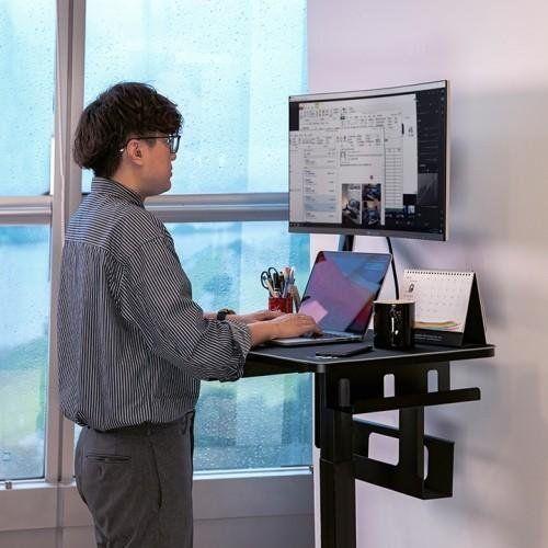 Secretária Elétrica THERMALTAKE CYCLEDESK 100 (Preto), miniatura 3
