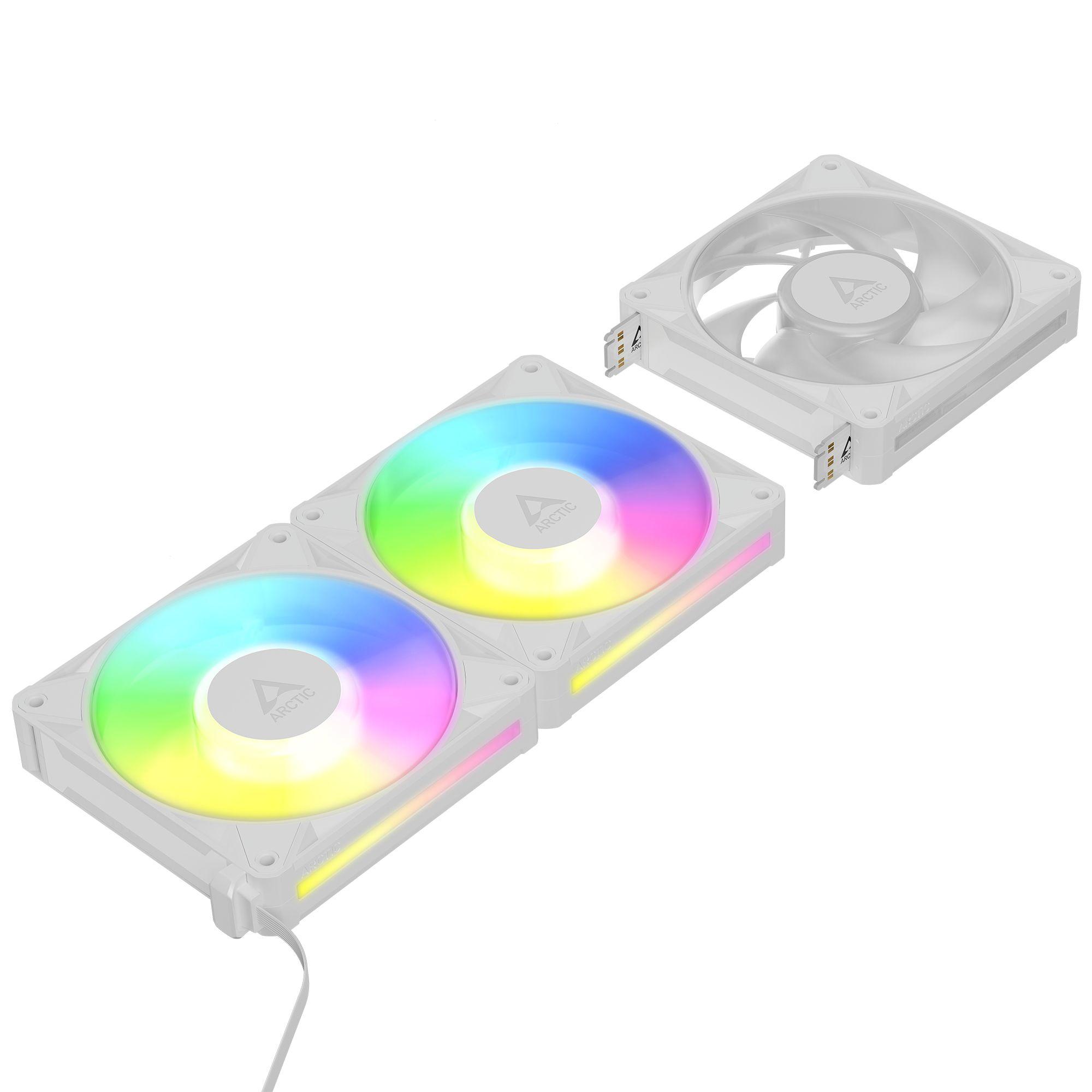 Conjunto de Ventoinhas para Caixa PC ARCTIC BioniX P12 A-RGB (Branco) — miniatura 3
