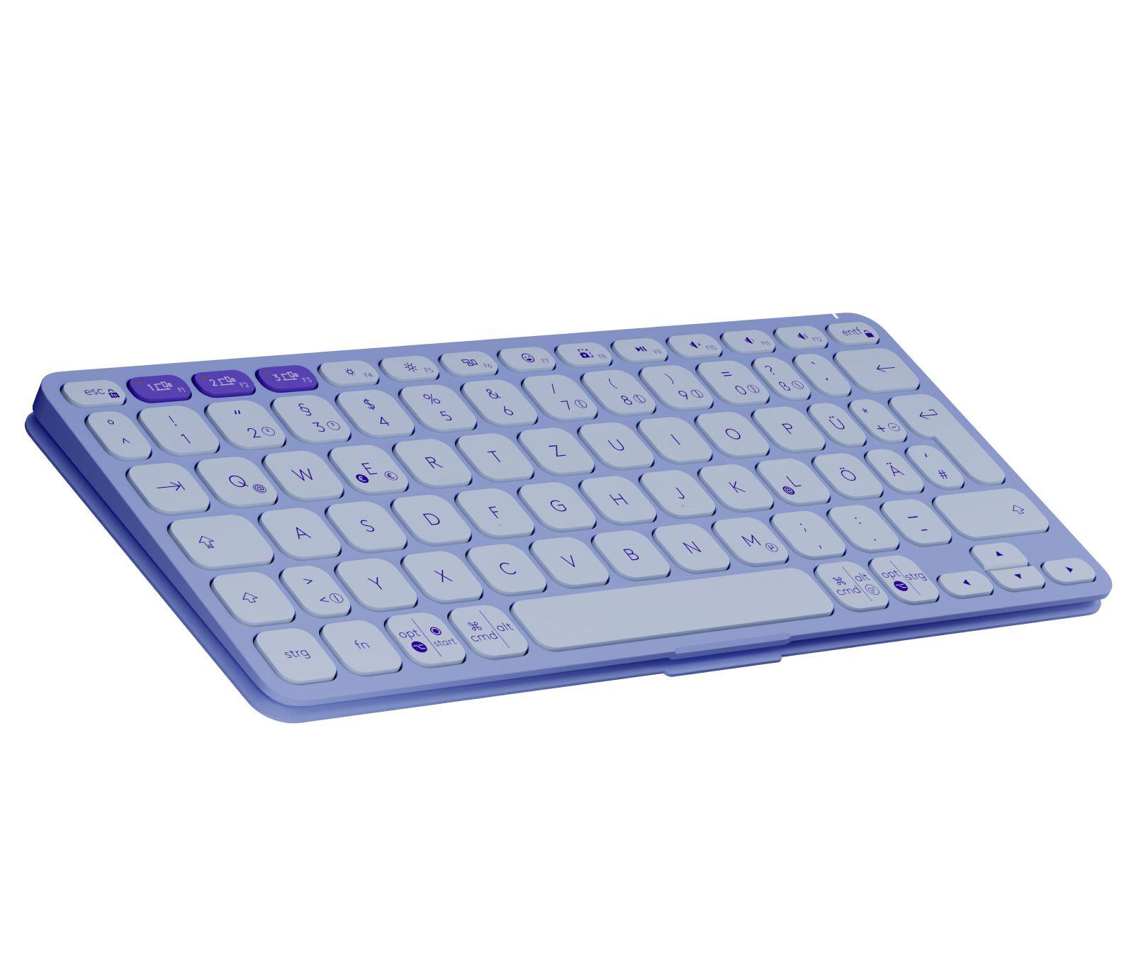 Teclado LOGITECH Keys-To-Go 2 (Alemão - Teclas de tesoura - Mini - Lilás), miniatura 4