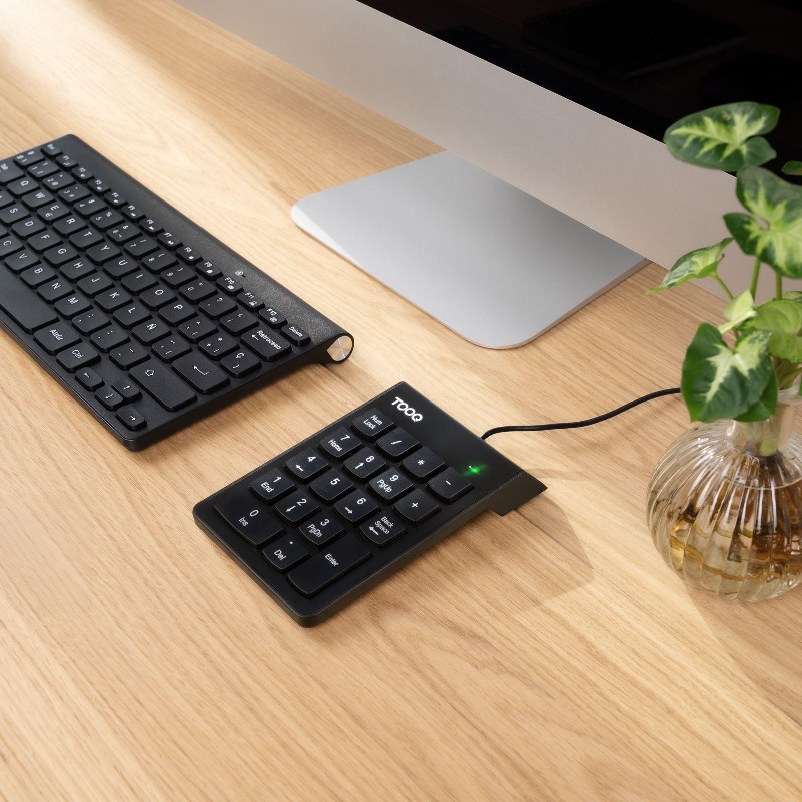 Teclado TOOQ TQK-2001-B (Interruptor de membrana - USB - Com fios - Preto) — miniatura 3