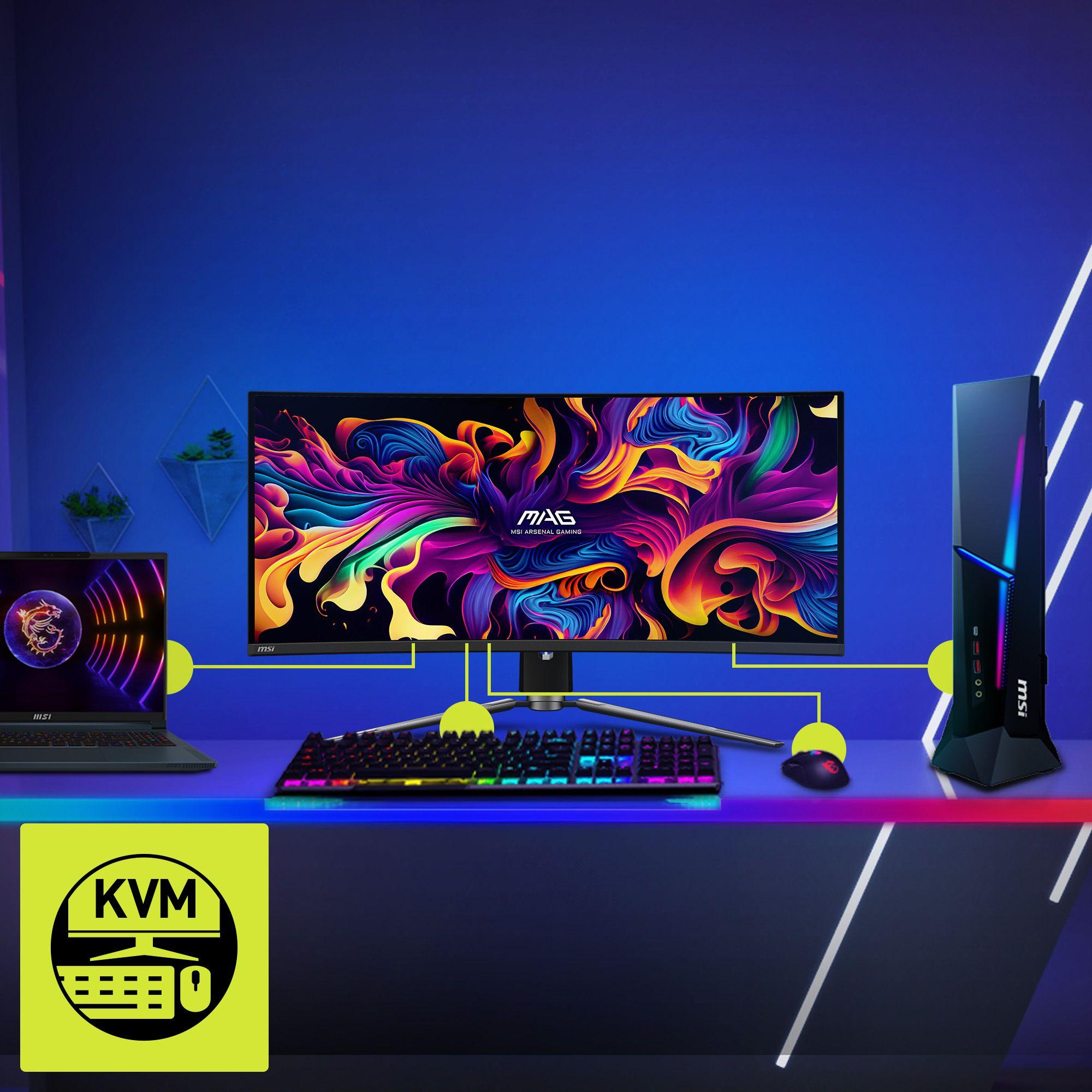 Monitor MSI MAG 341CQPDE QD-OLED (34" - OLED - 175 Hz - Preto) — miniatura 12