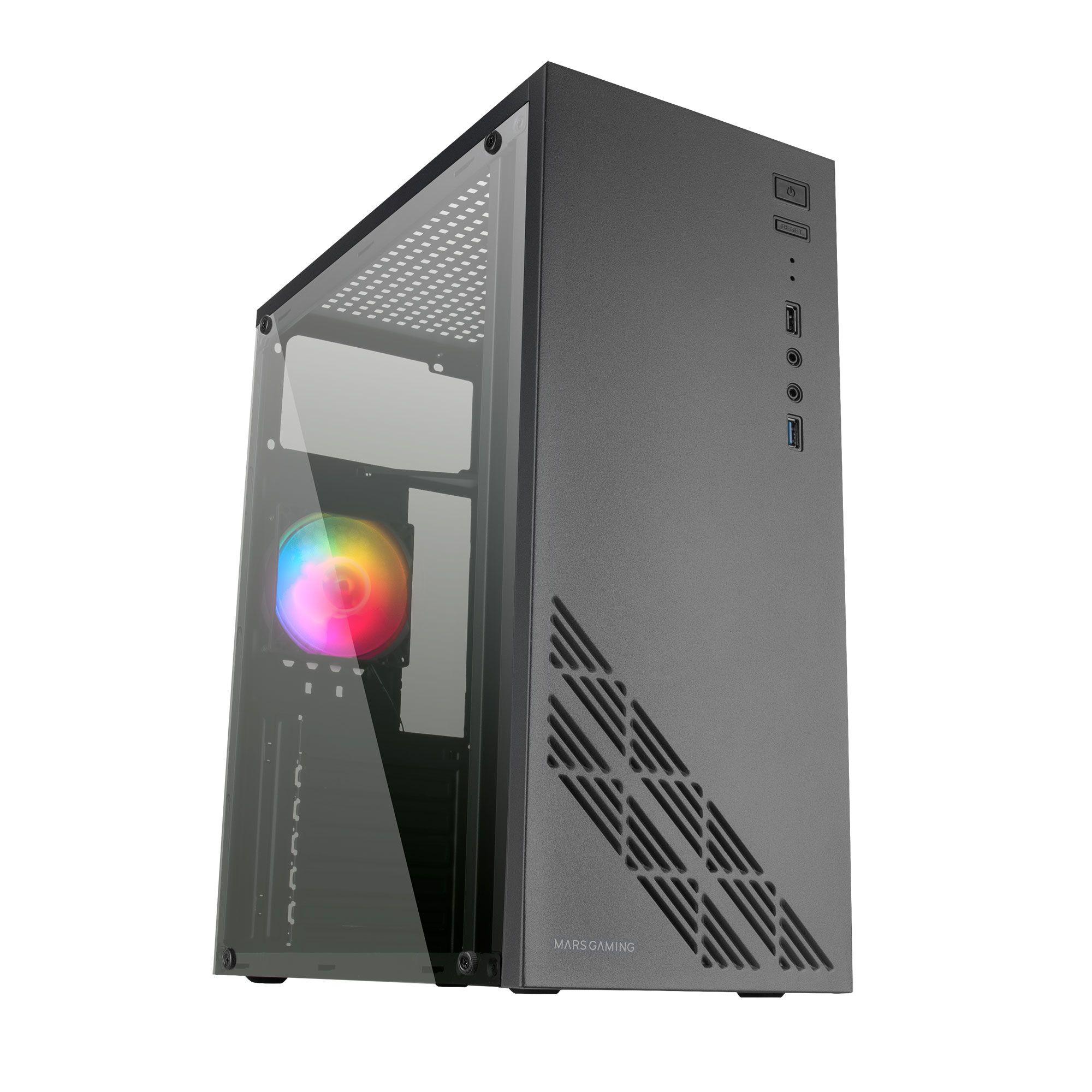Caixa PC MARS GAMING MC100 (ATX, micro ATX, Mini-ITX - 2.5" - Mini-ITX, ATX - Preto) — miniatura 2