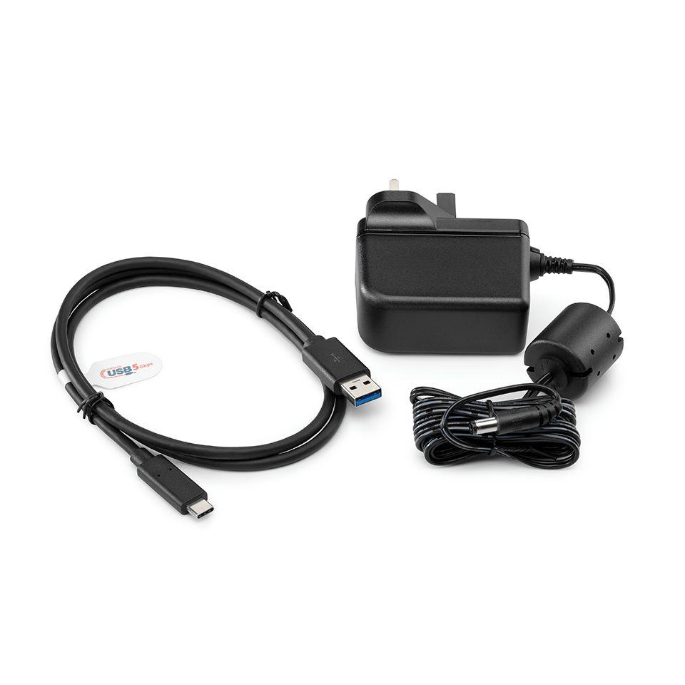 Kit de Alimentação para Digitalizador BROTHER LK1001CEU (USB-A para USB-C - DS-1800W, ADS-1300, ADS-1350W - Preto)