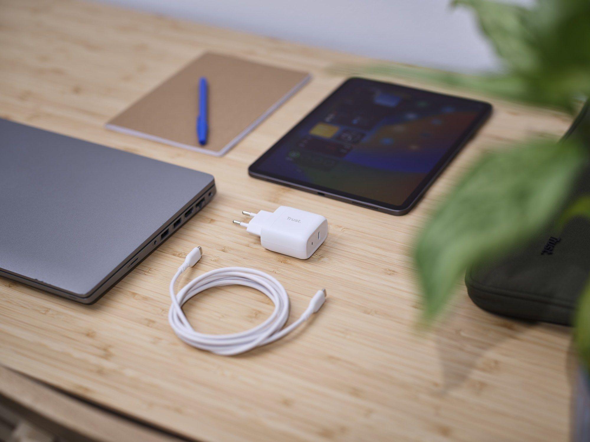 Carregador de Parede TRUST Maxo (USB-C para USB-C - Universal - Corrente alternada - Branco), miniatura 9