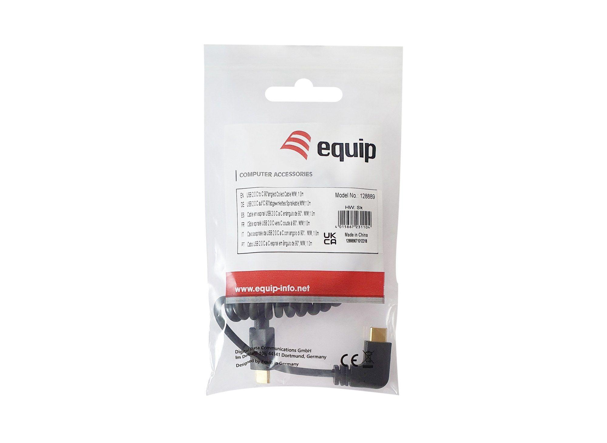Cabo USB-C EQUIP 128889 (1 m - USB C - Preto) — miniatura 5