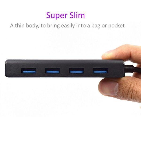 Hub USB EWENT EW1136 (0,15 m - Preto) — miniatura 2