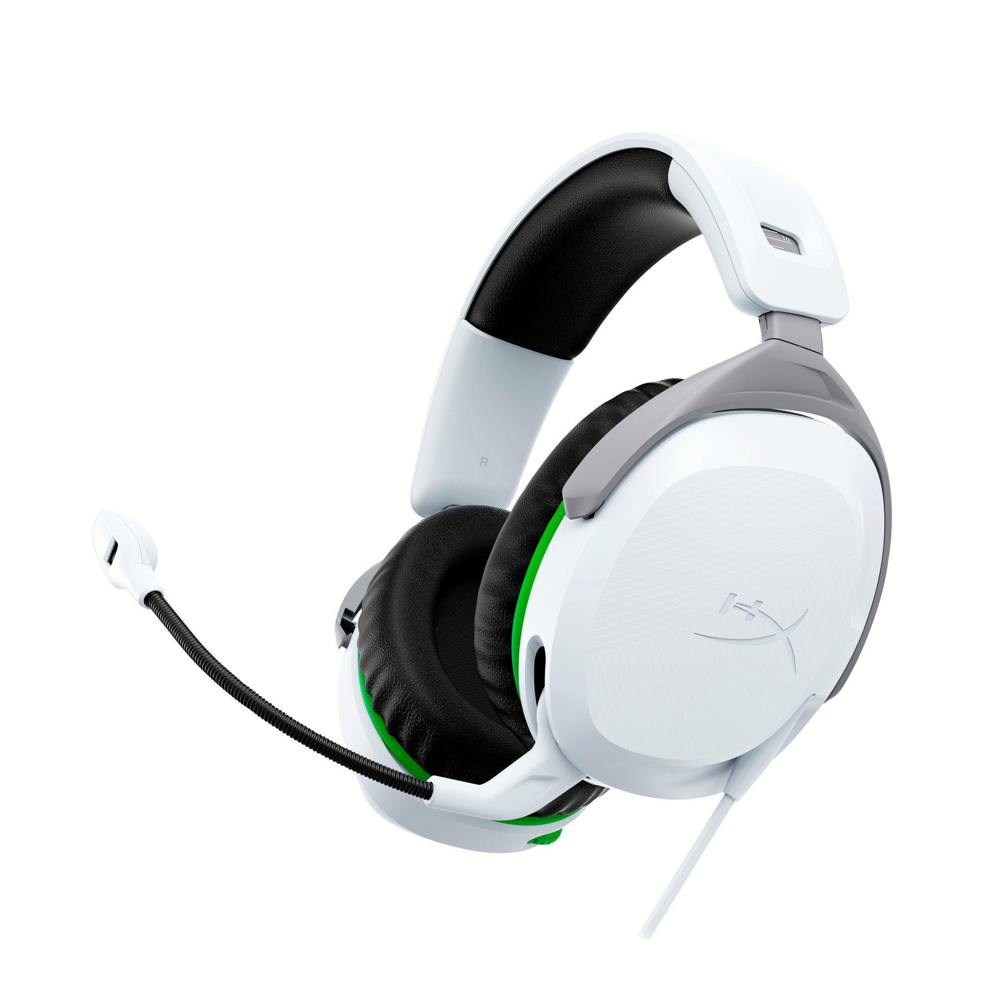 Headset Gaming HYPERX CloudX Stinger 2 (Binaural - Com fios - Circum-aural - Branco e Verde)